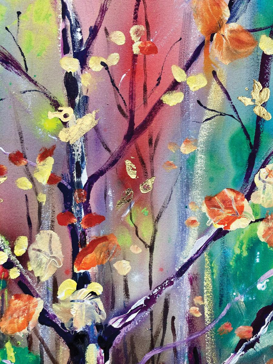 Luce d'oro - Painting Espressionista di Rachael Dalzell