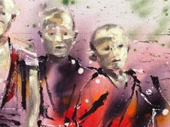 Lezioni di vita di Rachael Dalzell.   Acrilico su tela con cornice a vassoio