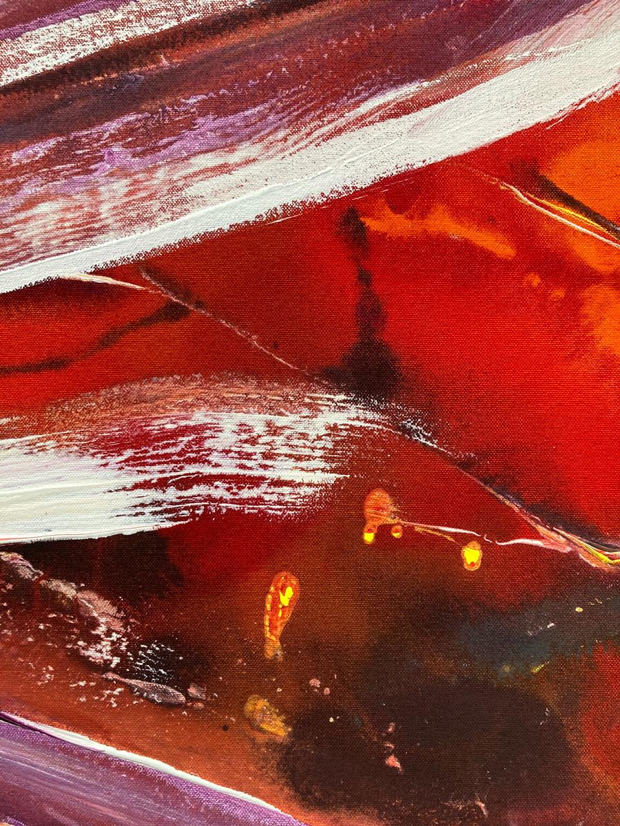 Rachael Dalzell’s paintings are colourful and expressive.  Her free and lively use of paint through various techniques,  mean that Rachael’s work is as much about mood as it is of place.  Many of her paintings are based on the area where she lives