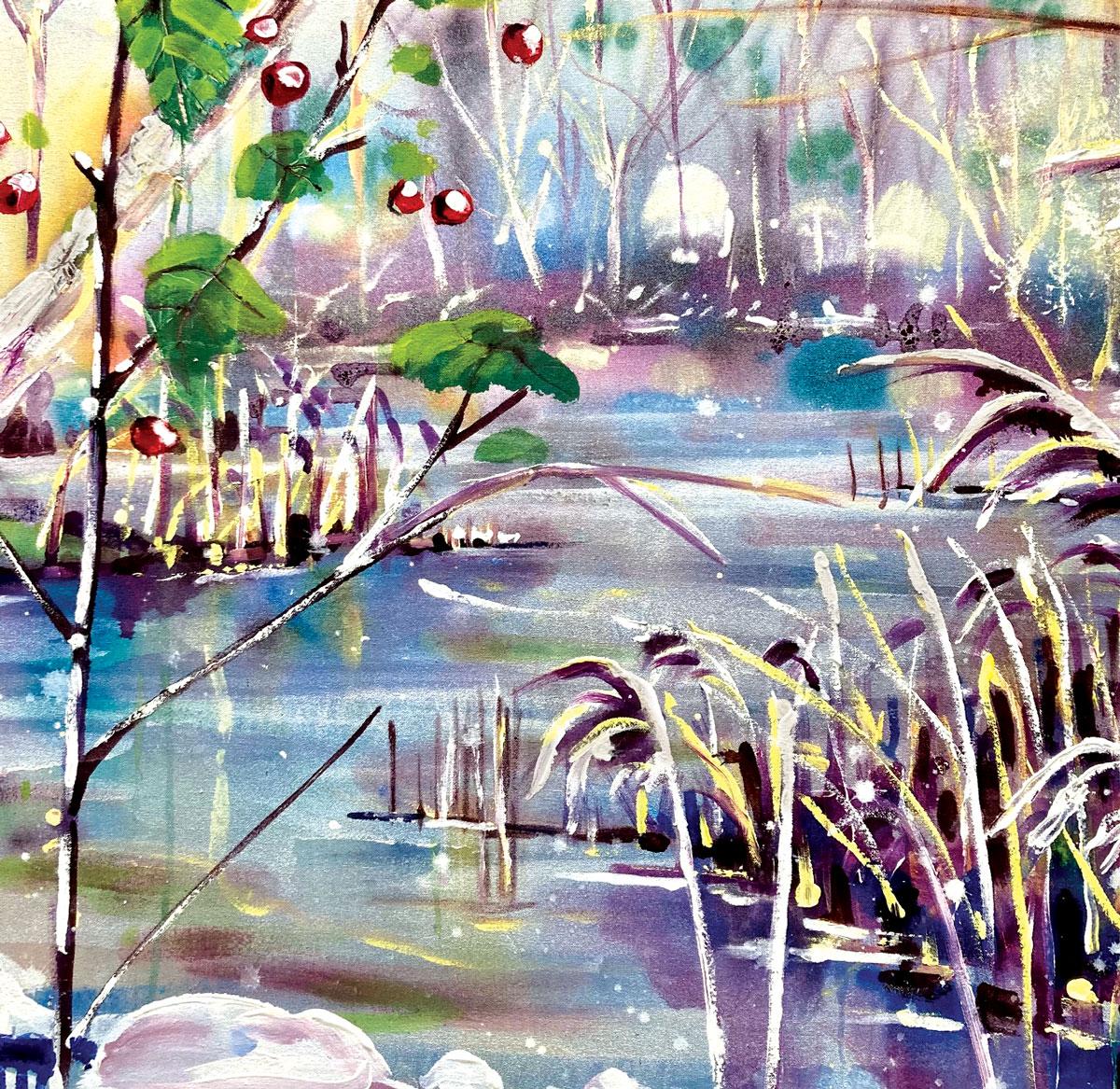 Morning Frost - Painting by Rachael Dalzell