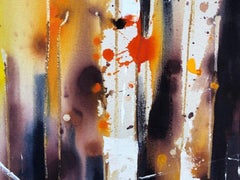 The Fiery Leaves of the Forest. By Rachael Dalzell acrylic on canvas, tray frame