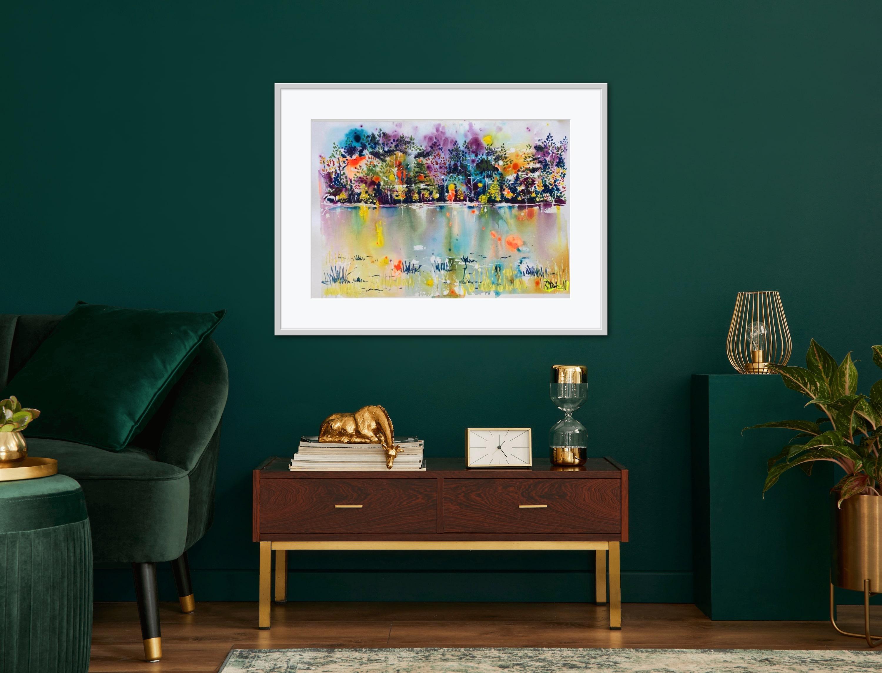 Reflections on a cold day - Painting by Rachael Dalzell