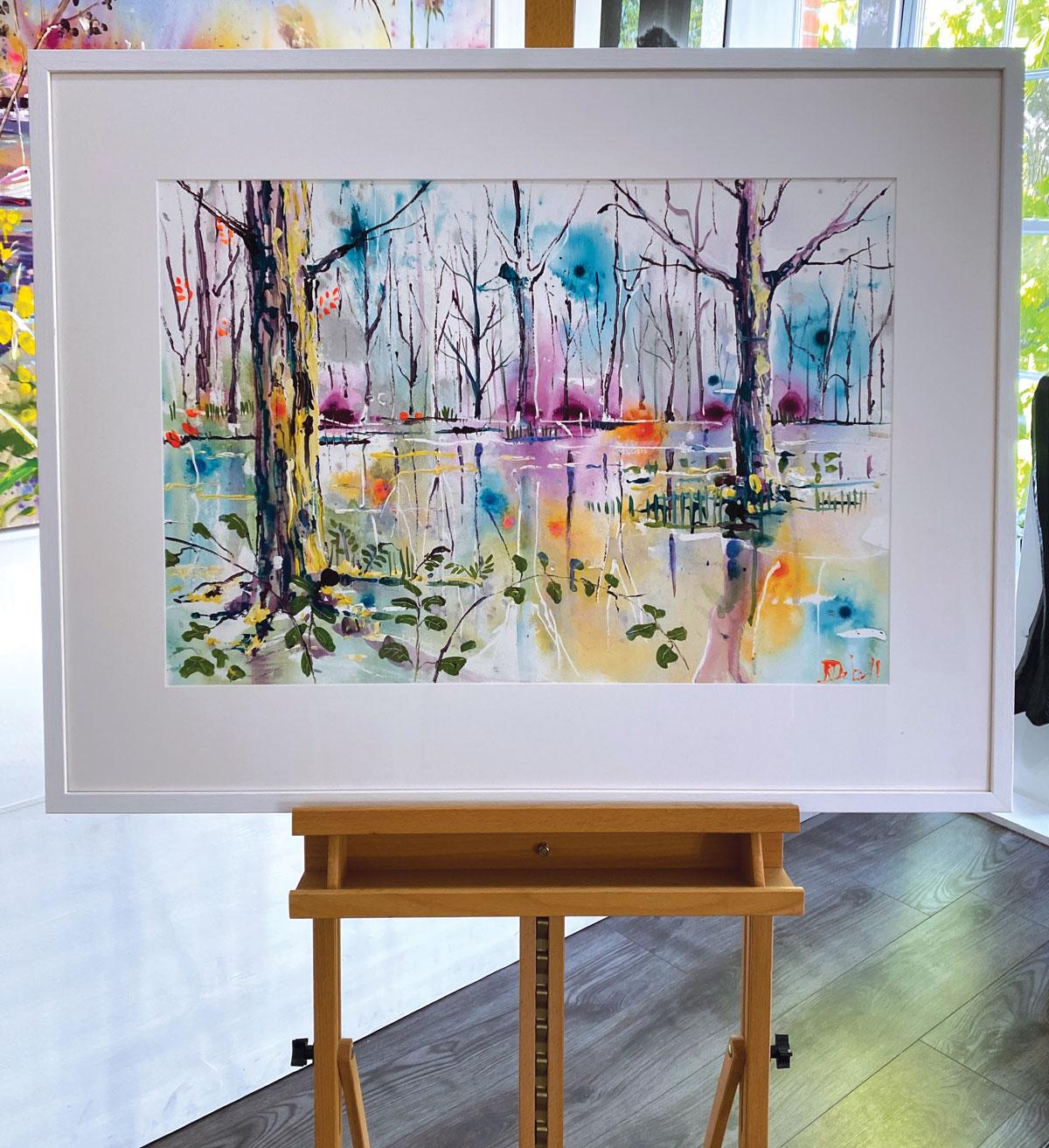 Silence Fills the Forest - Impressionist Painting by Rachael Dalzell