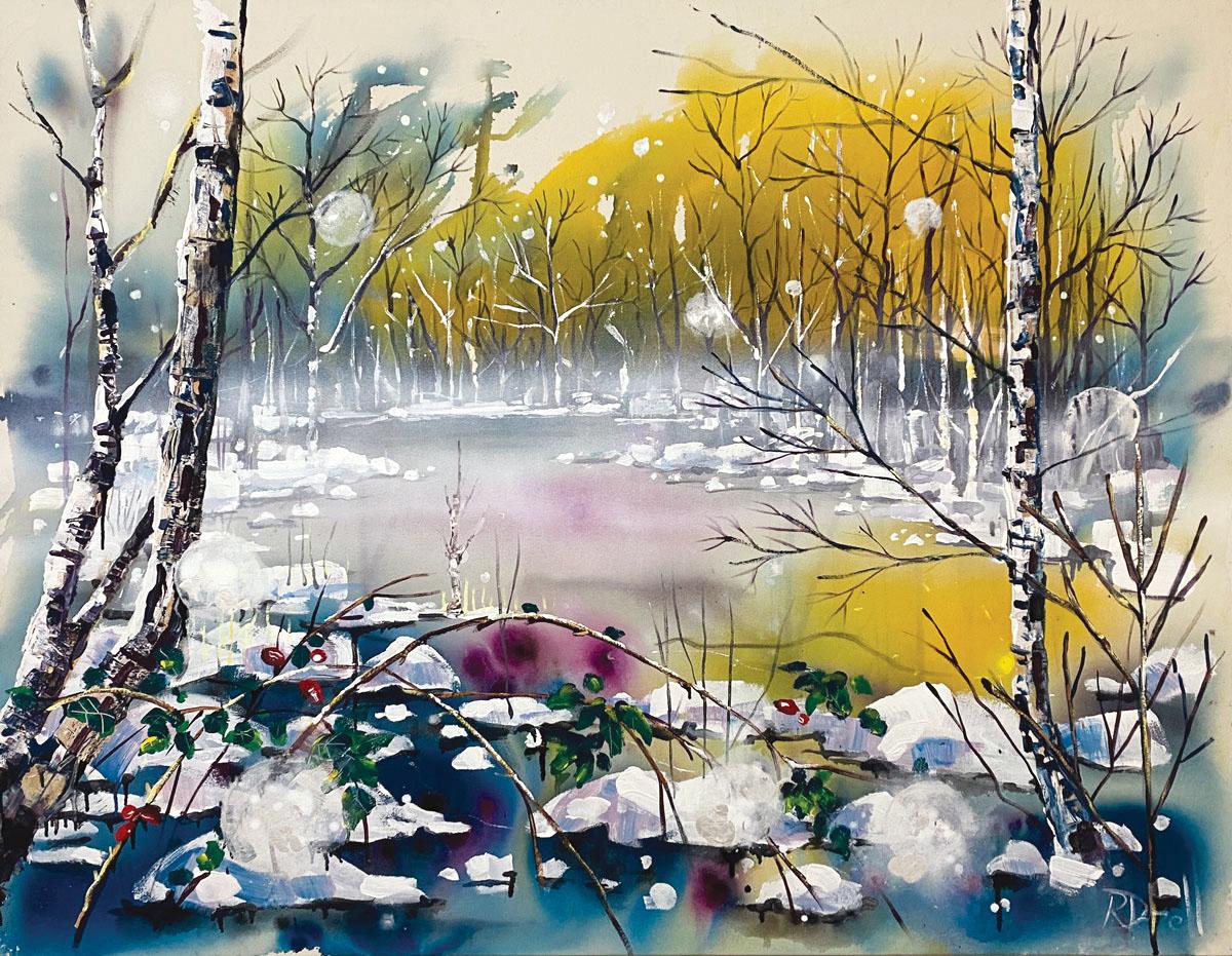 Silence in the winter wood