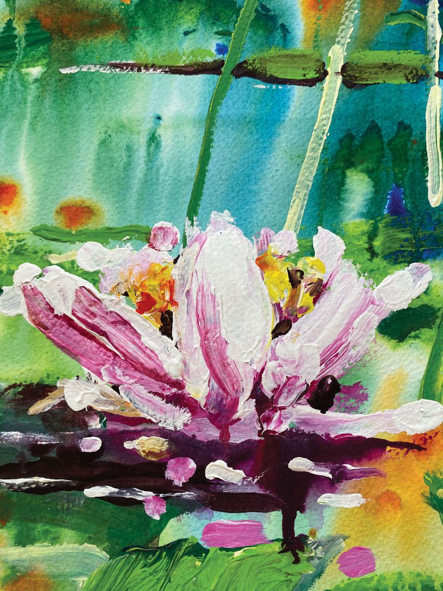 Eaux calmes - Impressionnisme Painting par Rachael Dalzell