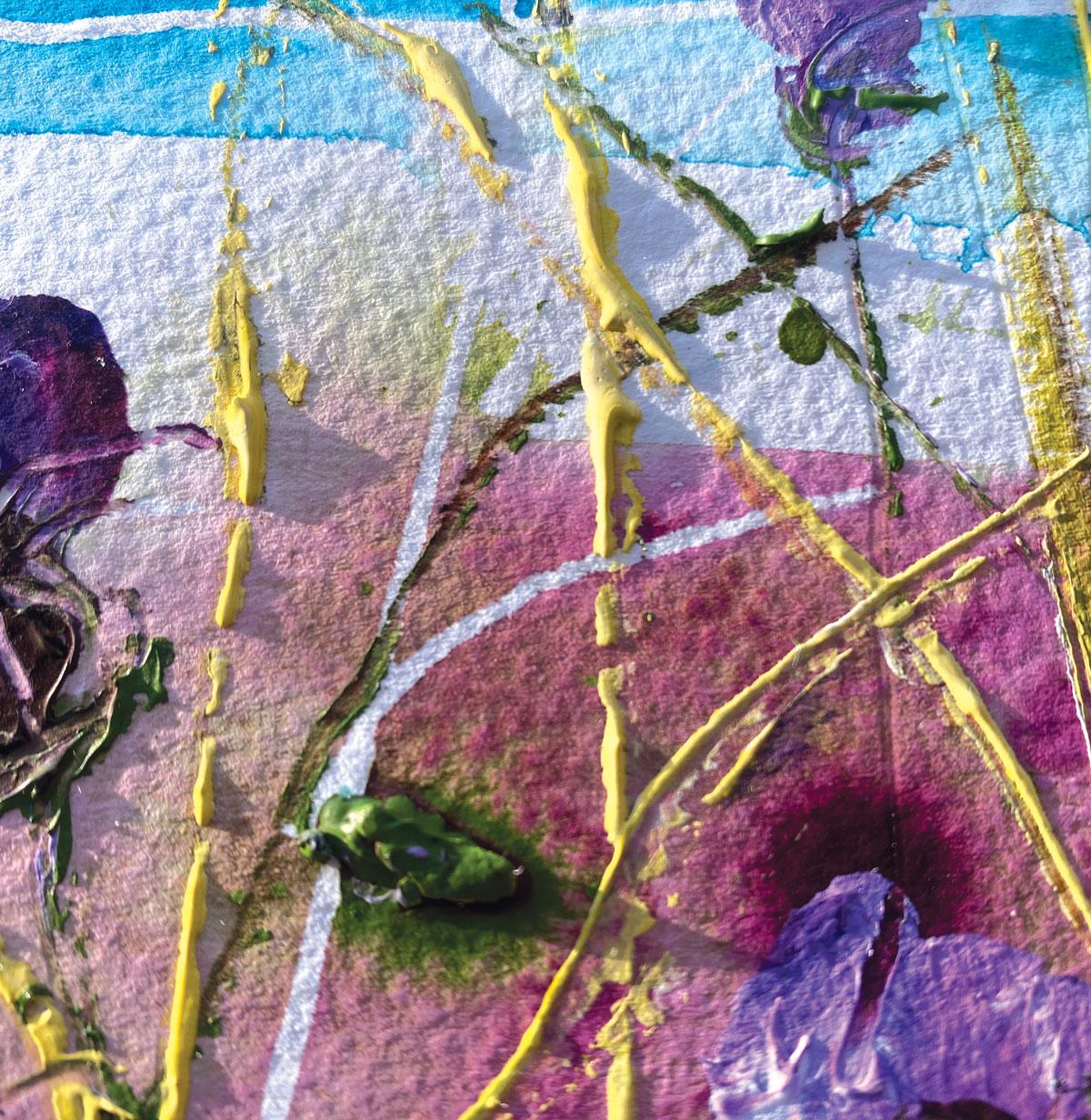 The Changing Wind by Rachael Dalzell. Acrylic on paper. For Sale 2