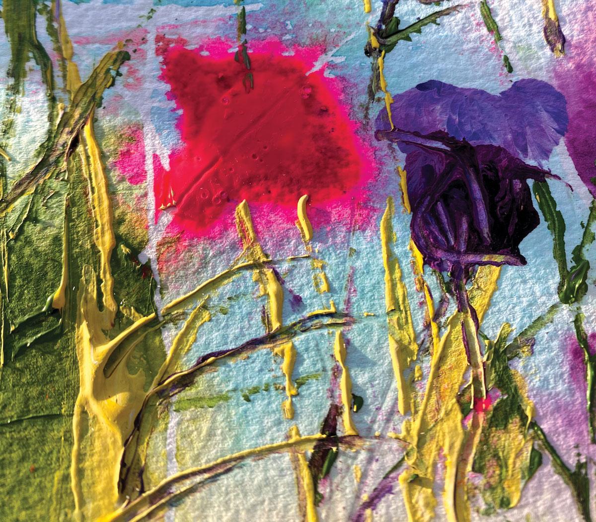 The Changing Wind by Rachael Dalzell. Acrylic on paper. For Sale 3