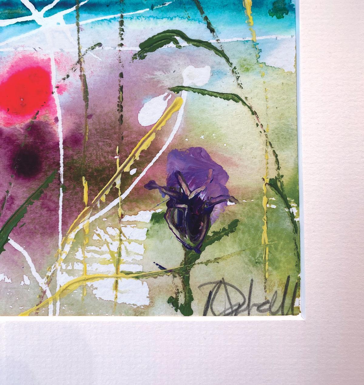 The Changing Wind by Rachael Dalzell. Acrylic on paper. For Sale 4
