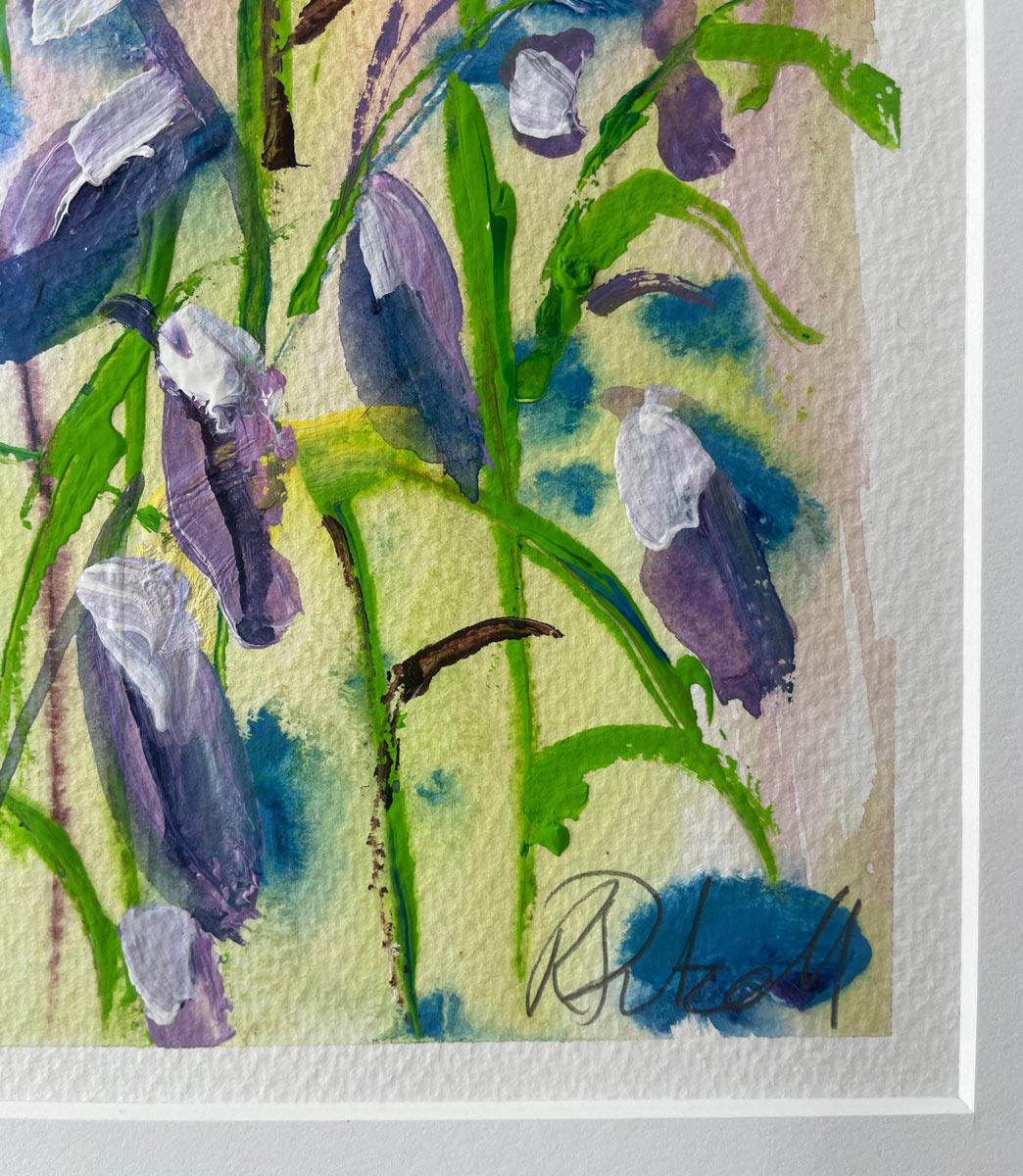 The fairest of flowers. by Rachael Dalzell. Acrylic on paper. For Sale 5