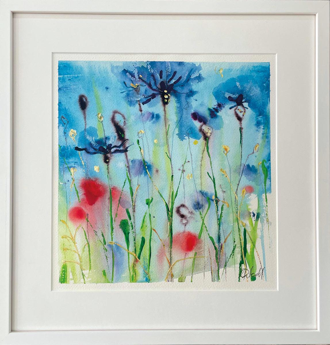 Der geheime Garten. von Rachael Dalzell. Acryl auf Papier. im Angebot 3