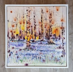 There is a Silent Eloquence by Rachael Dalzell. Acrylic on canvas / wooden frame