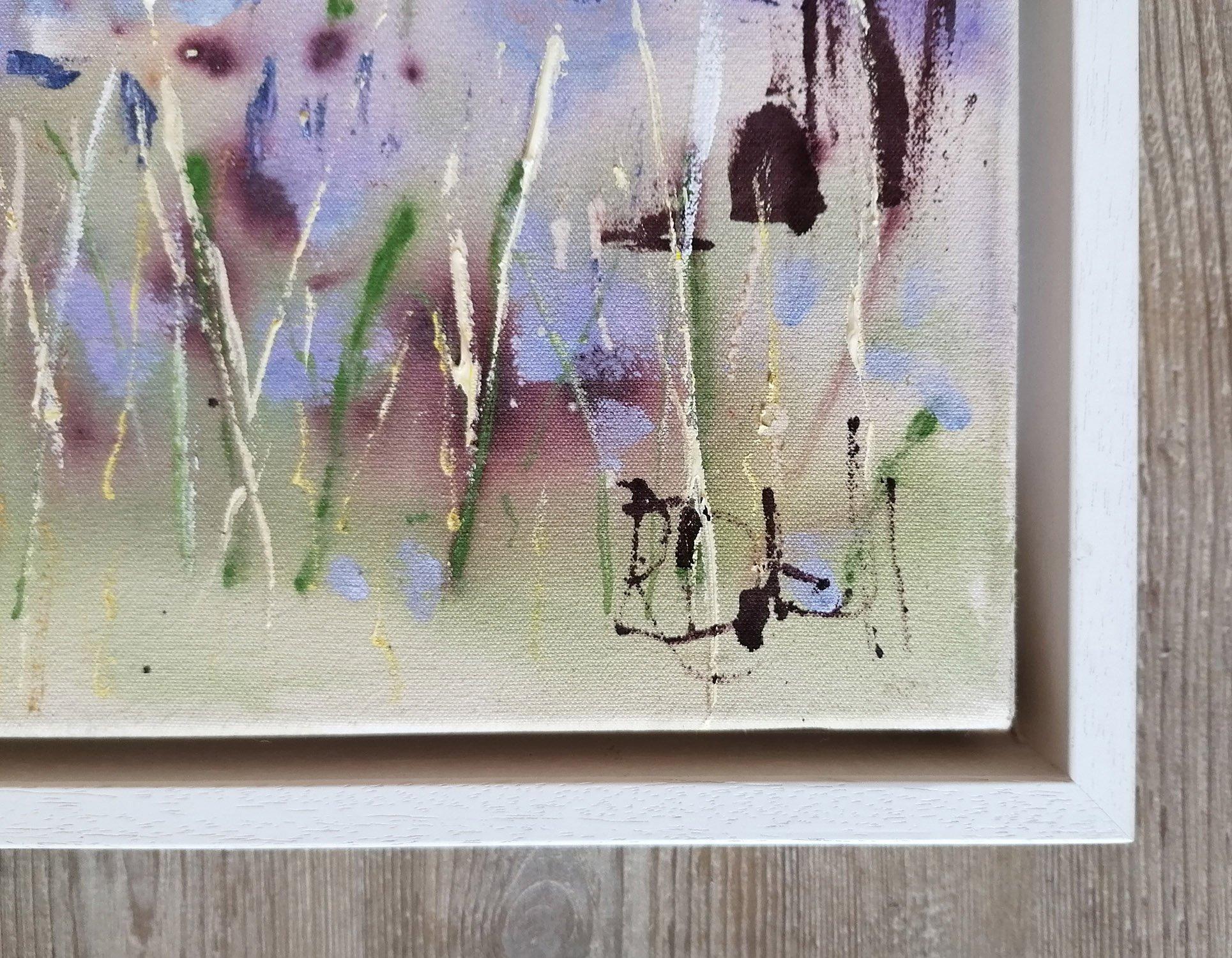 There is a Silent Eloquence by Rachael Dalzell. Acrylic on canvas / wooden frame For Sale 1
