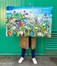 Wandering the Costal Path di Rachael Dalzell, acrilico su tela