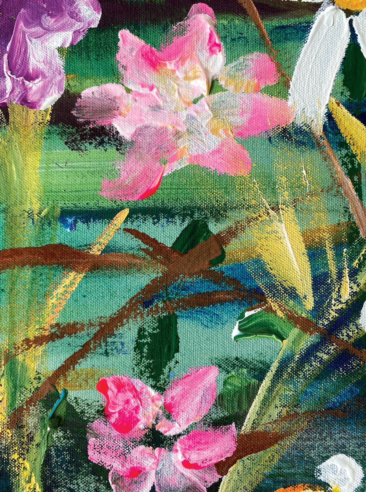 Wandering the Costal Path von Rachael Dalzell, Acryl auf Leinwand im Angebot 3
