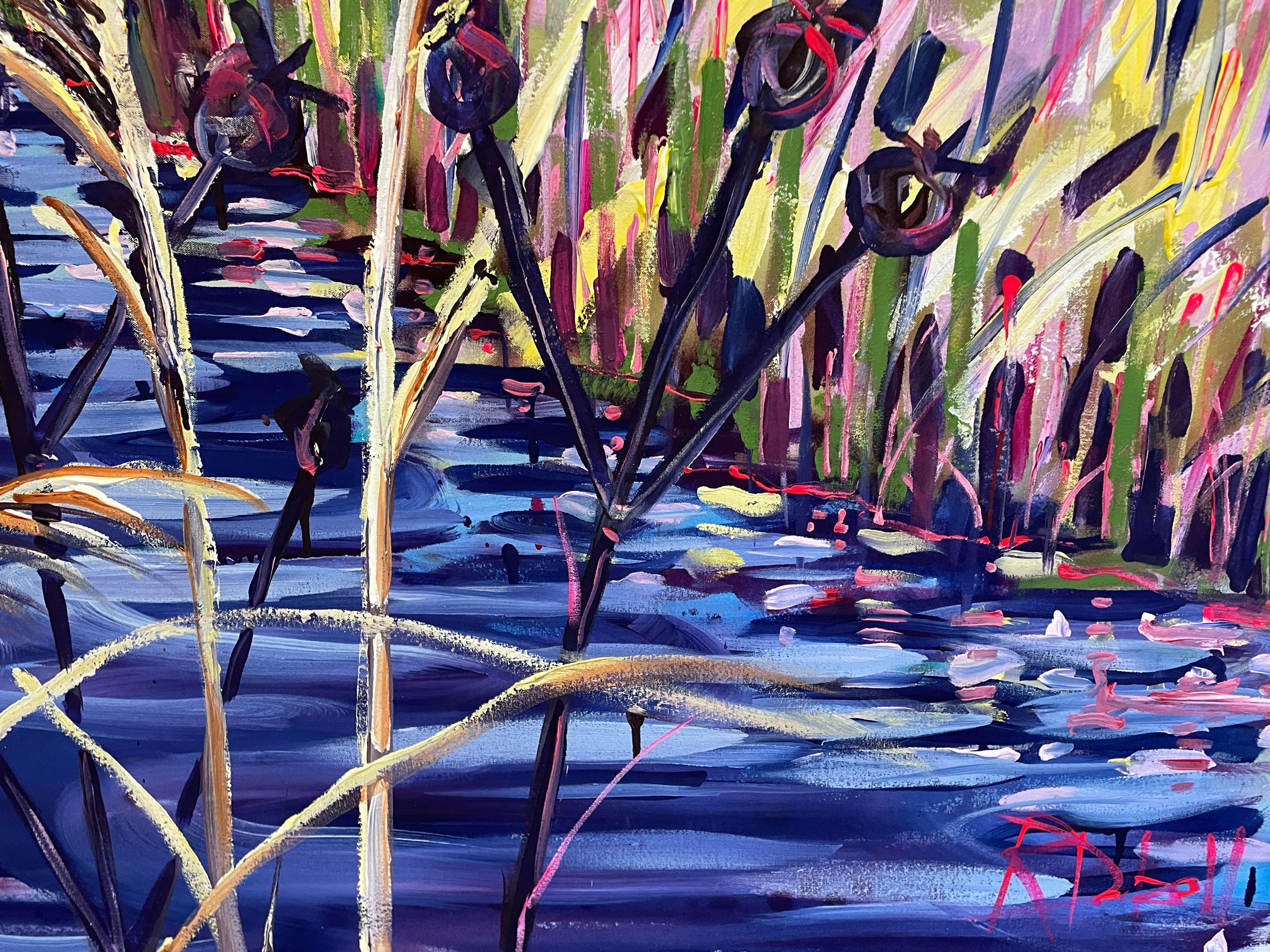 Where the reeds bend in the cool breeze by Rachael Dalzell.  For Sale 1