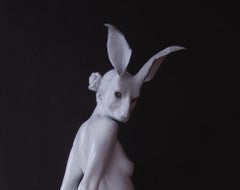 "Large Vigils Echo" Contemporary Bronze Nude Sculpture of a Woman