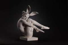 "Nocturnal Devotion" Contemporary Bronze Nude Sculpture of a Woman 