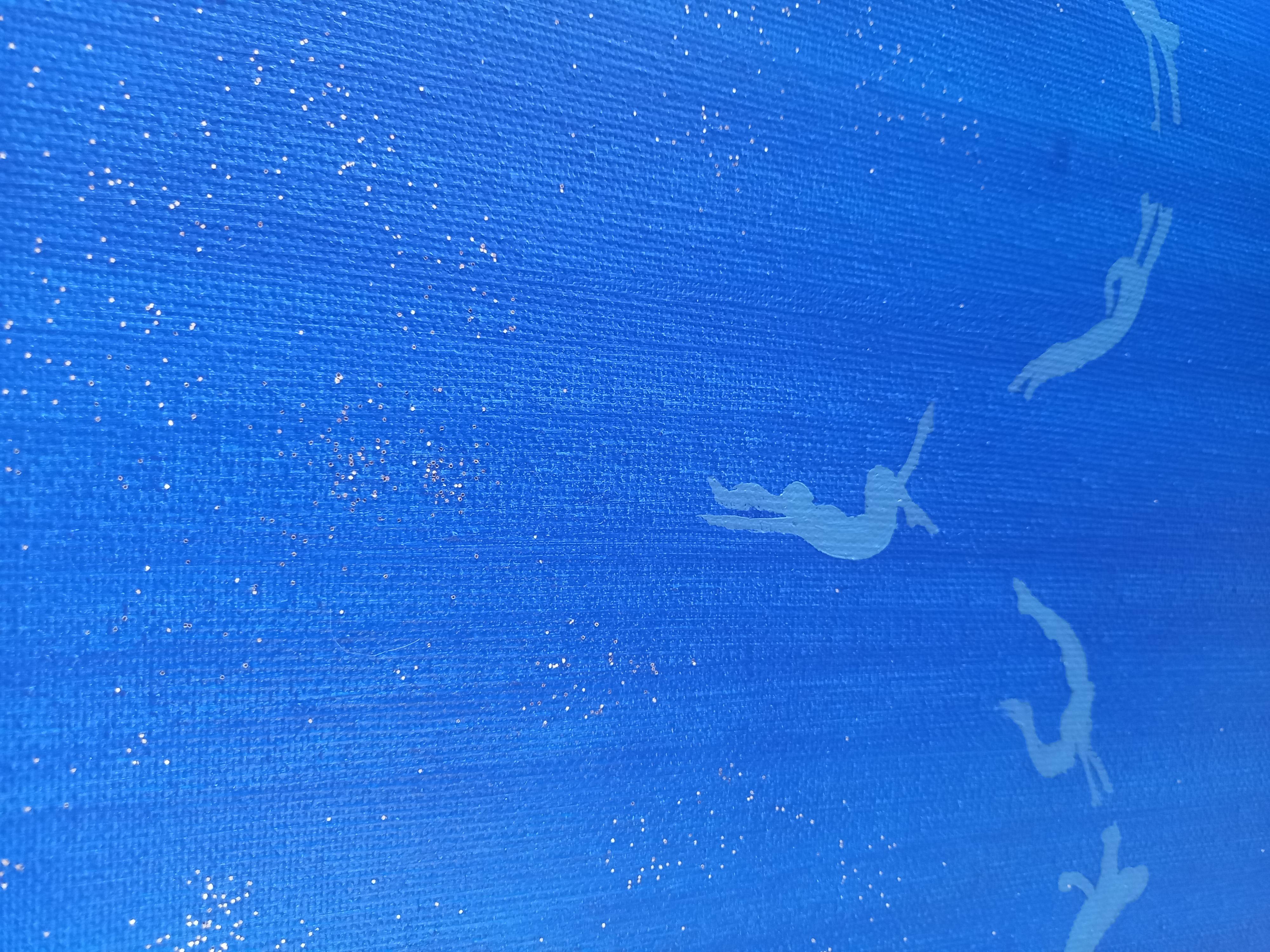 Jenseits von (Violett), Abstract Painting, von Rachel AR