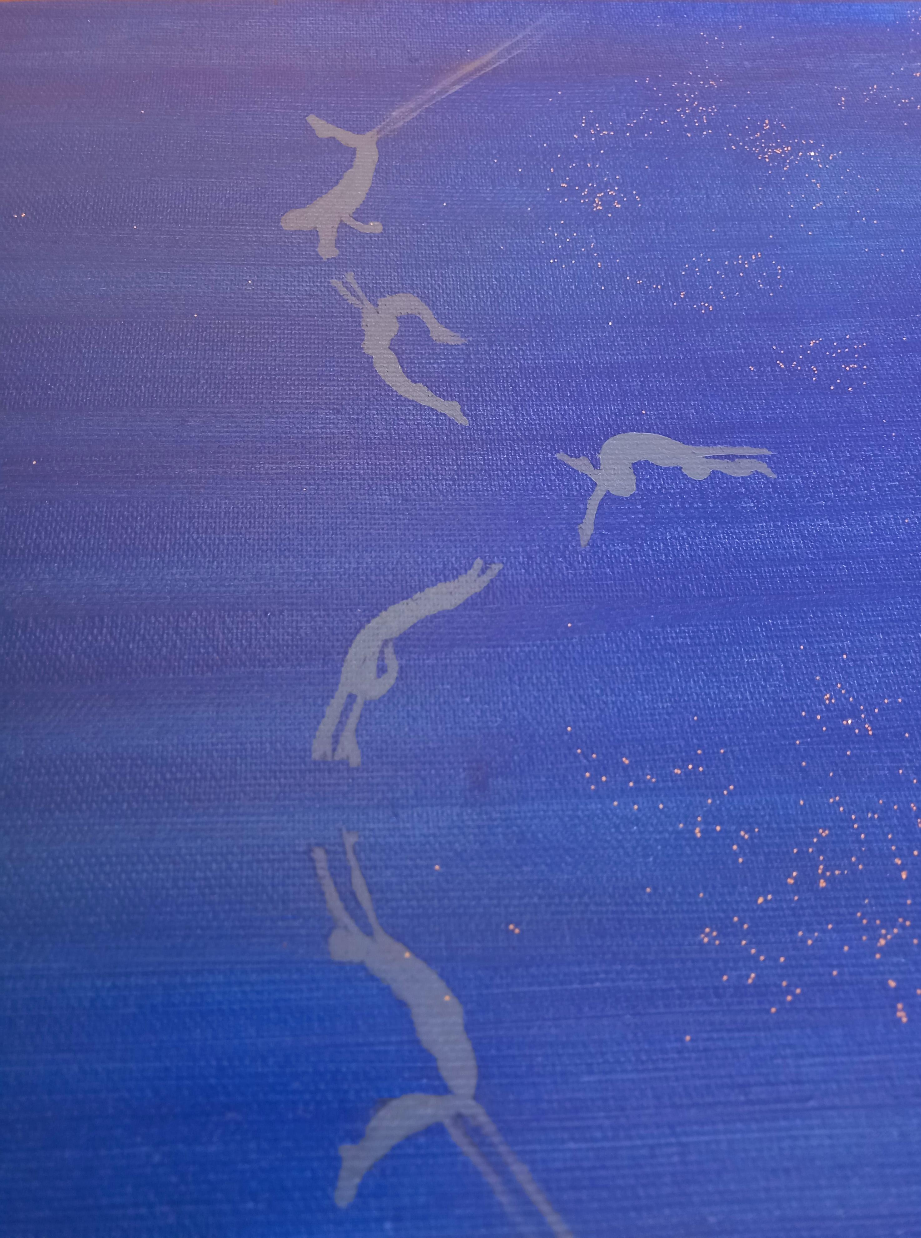 Wir können eine sehr kalte Arbeit mit einer kalten und dunklen Farbe beobachten, die Ihnen scheinbar nichts erklärt, aber Sie müssen auf jedes Detail achten.