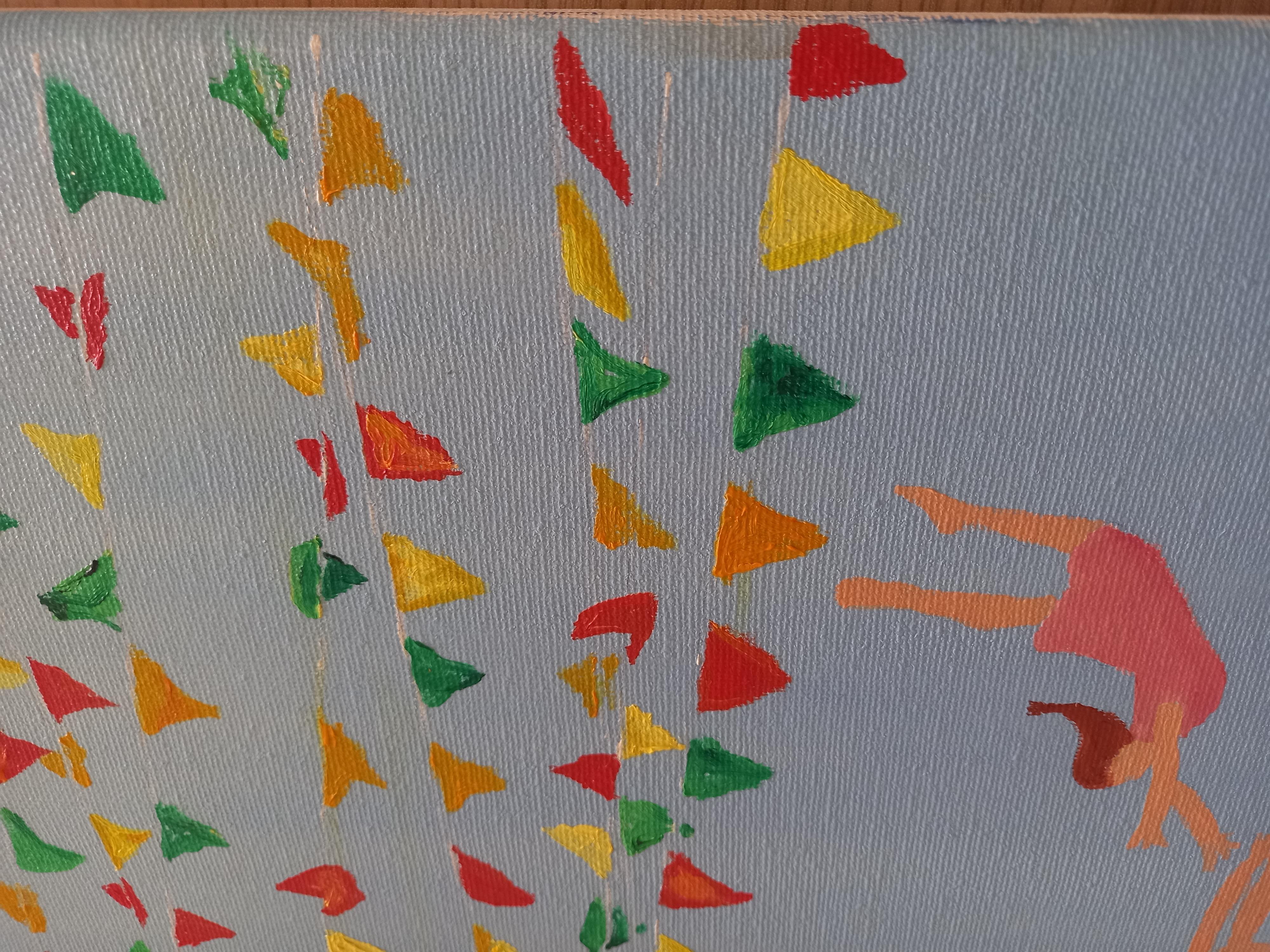 Confianza (Grau), Abstract Painting, von Rachel AR
