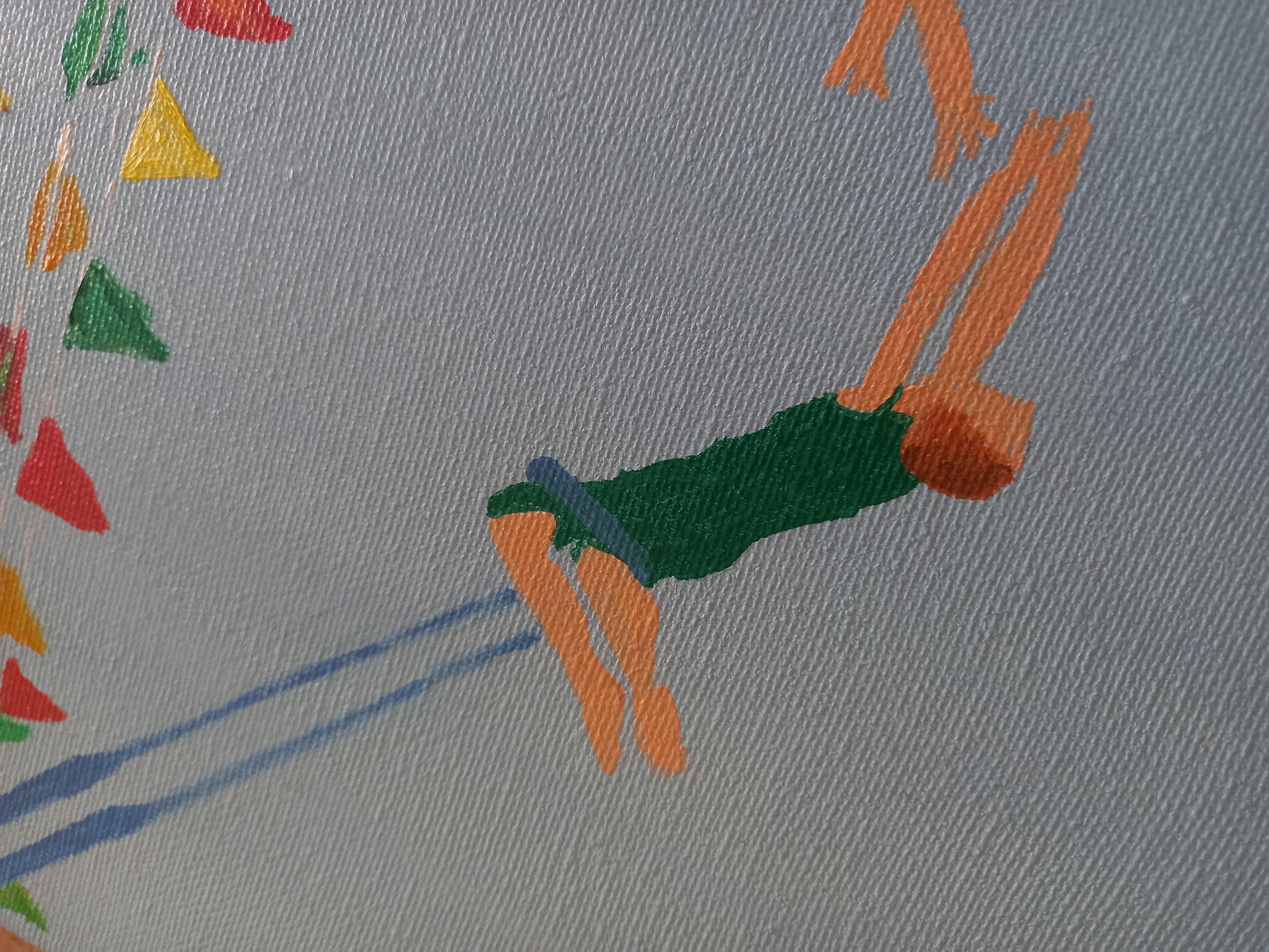 Wir können eine sehr kalte Arbeit mit einer kalten und dunklen Farbe beobachten, die Ihnen scheinbar nichts erklärt, aber Sie müssen auf jedes Detail achten.