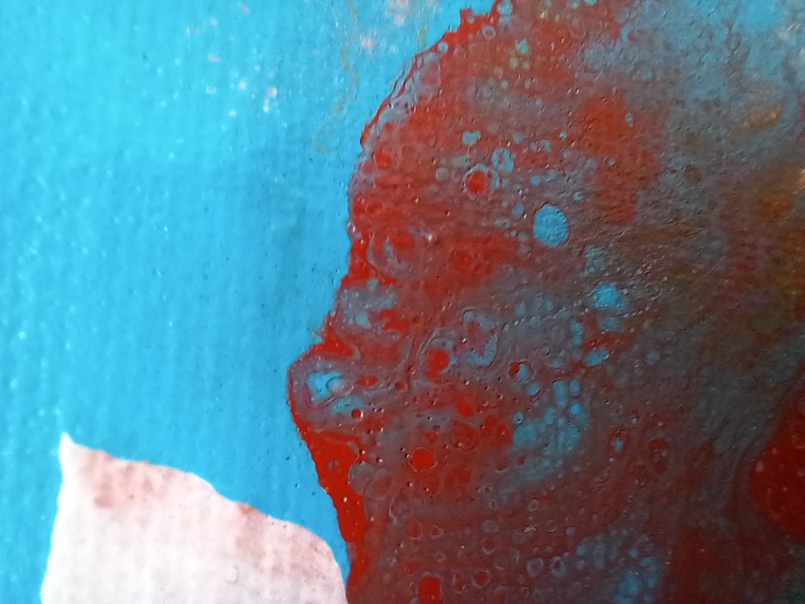 Esplosione - Abstract Painting Grigio di Rachel AR