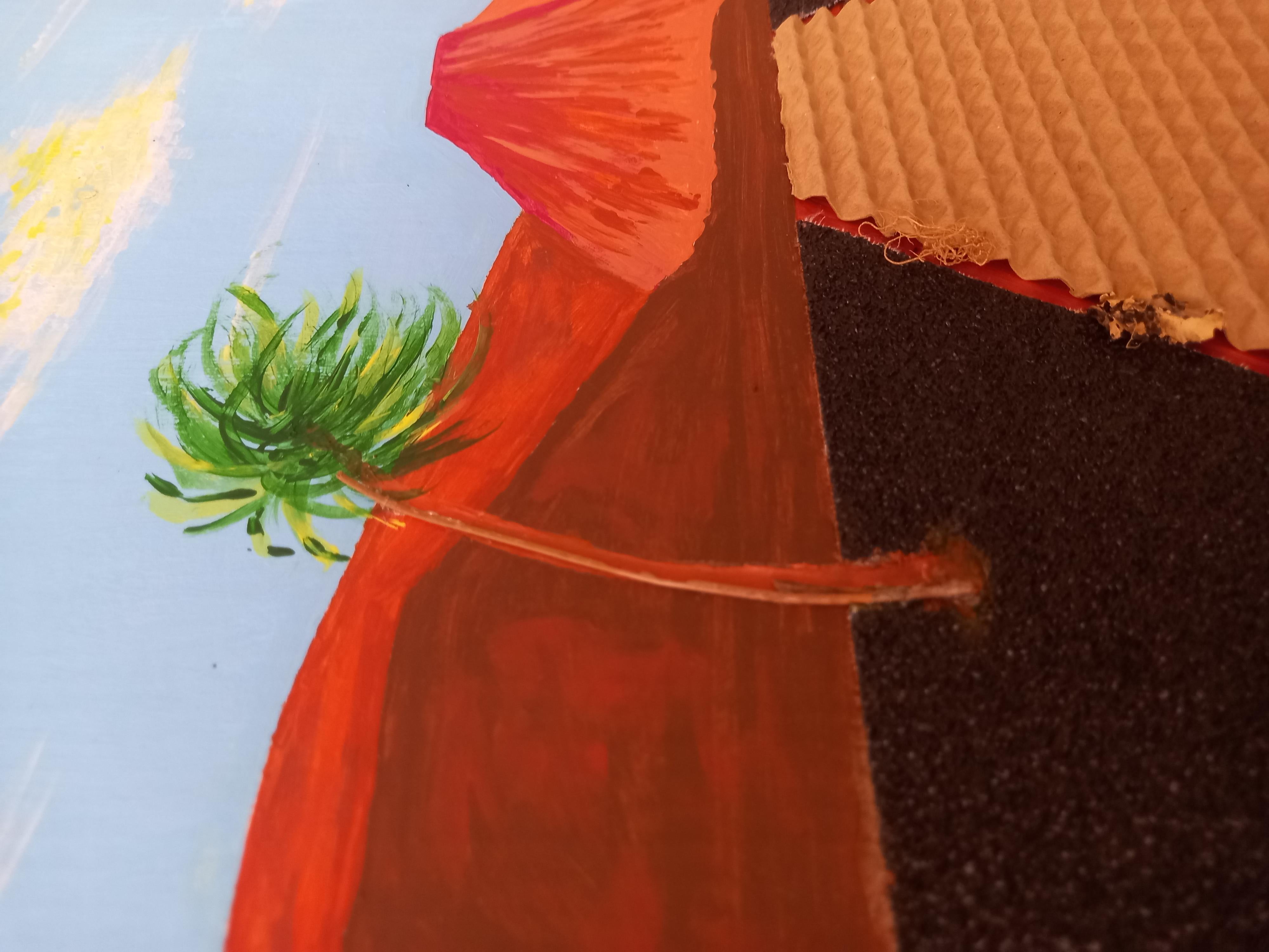 Lanzarote - Abstract Painting by Rachel AR