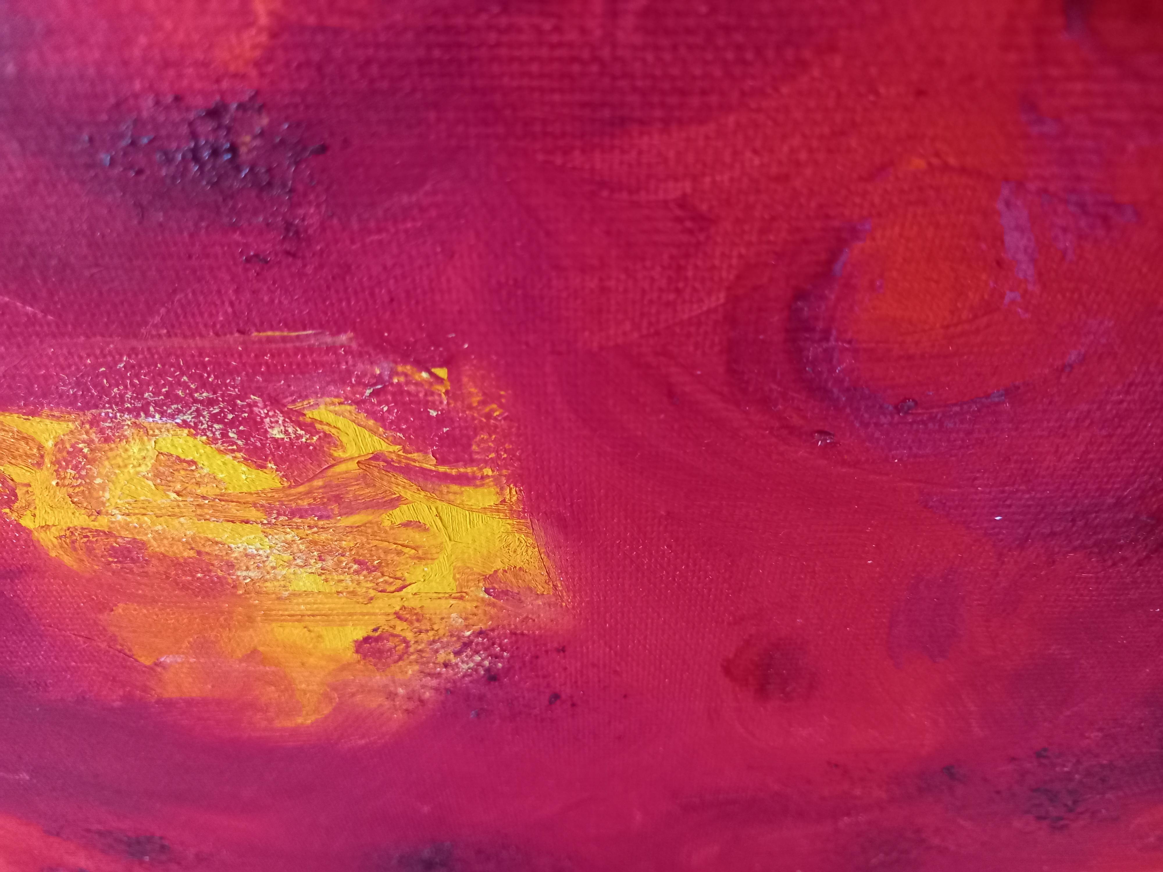 Lava - Abstract Painting by Rachel AR
