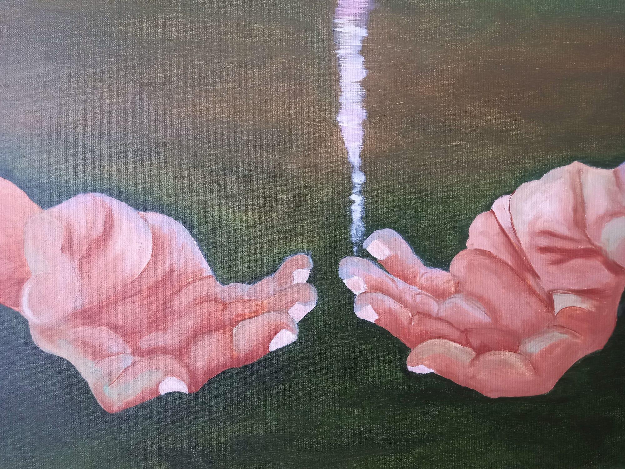 Out the mud - Abstract Painting by Rachel AR