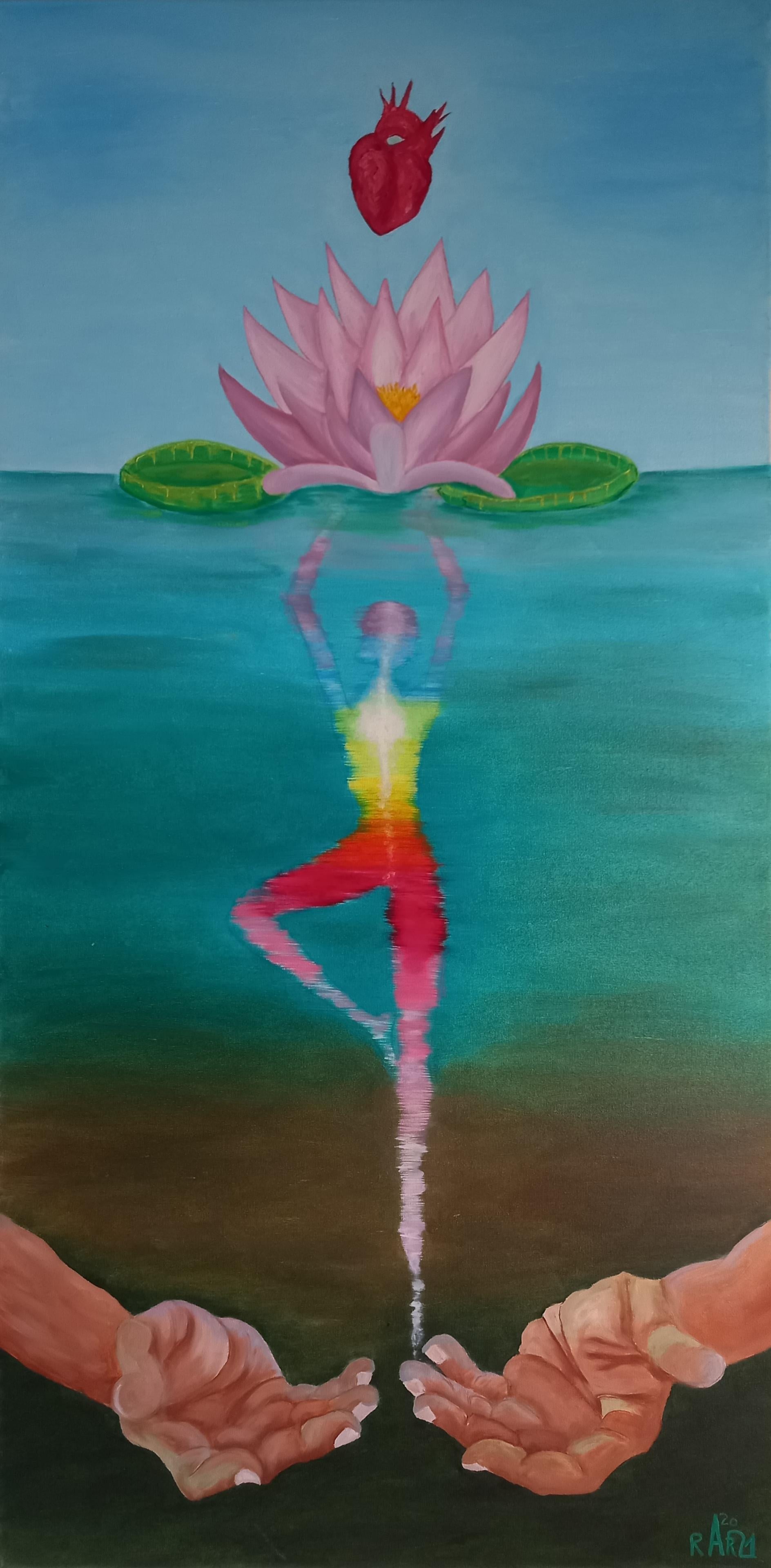Rachel AR Abstract Painting - Out the mud