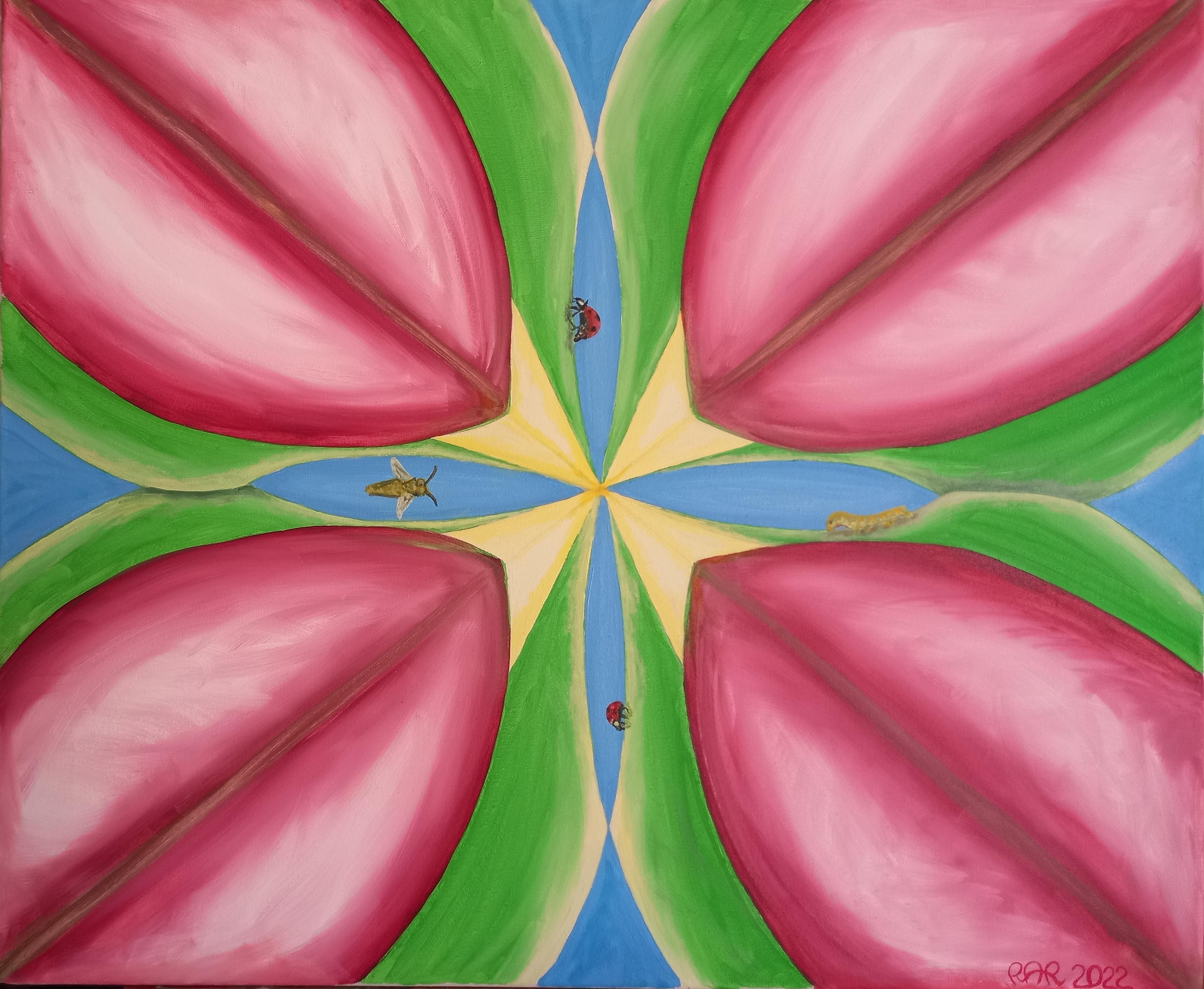 Rachel AR Abstract Painting - Pulp Vibration