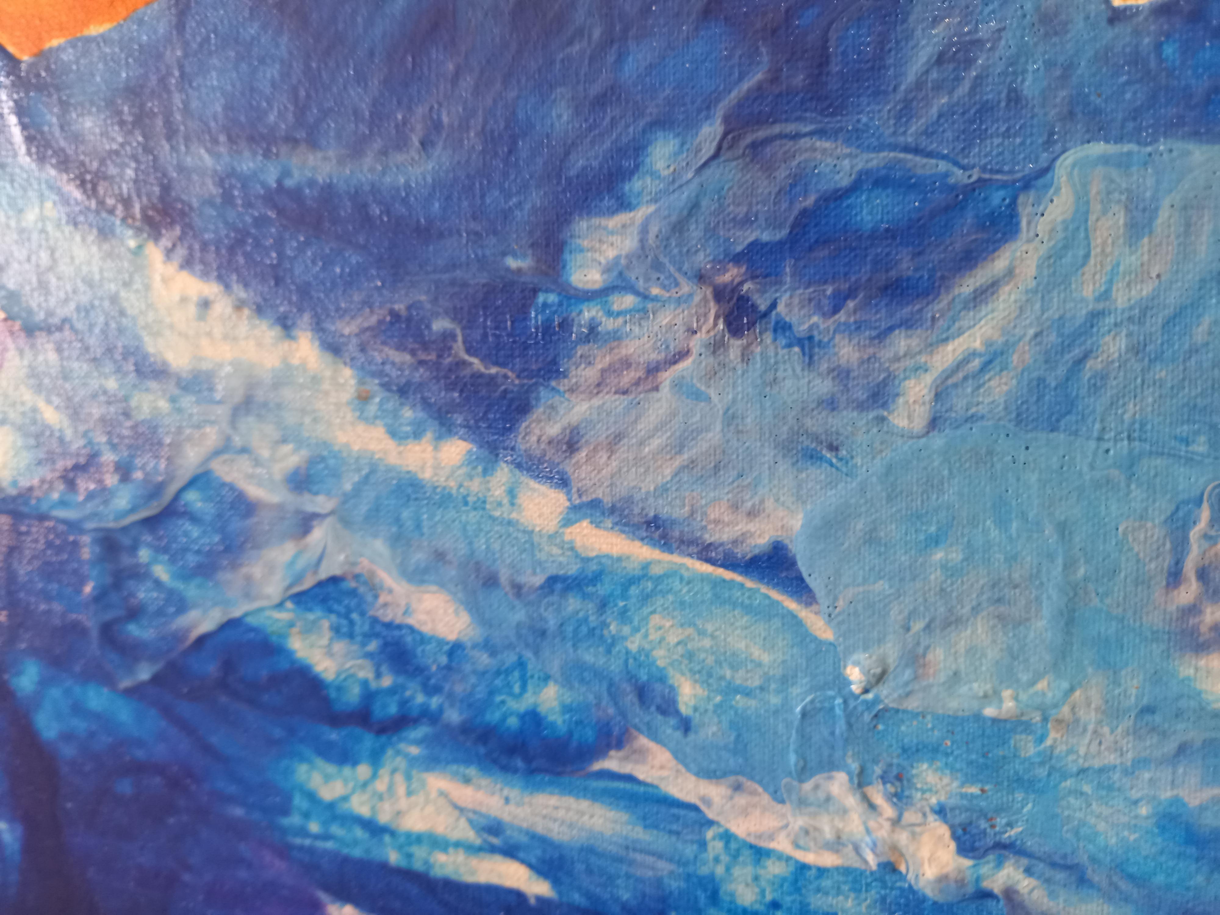 Salitre y calima - Abstract Painting by Rachel AR