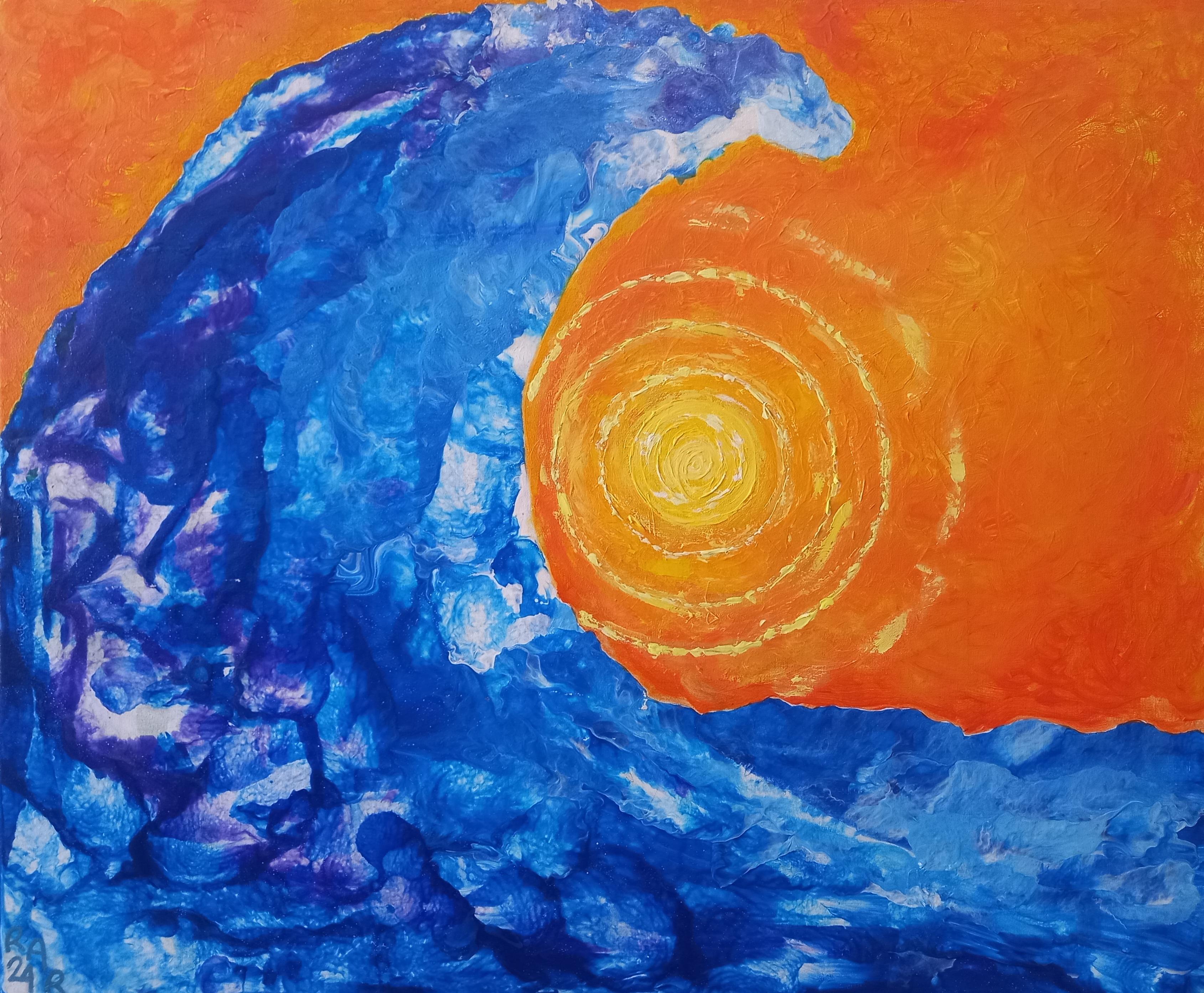 Rachel AR Abstract Painting - Salitre y calima