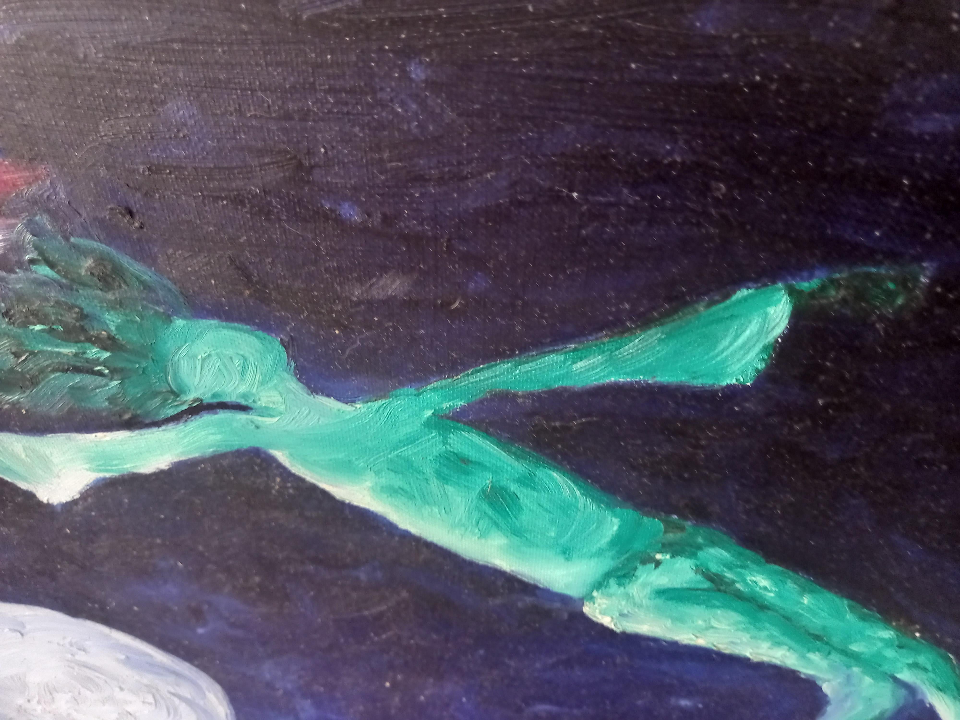 Sueño - Purple Abstract Painting by Rachel AR