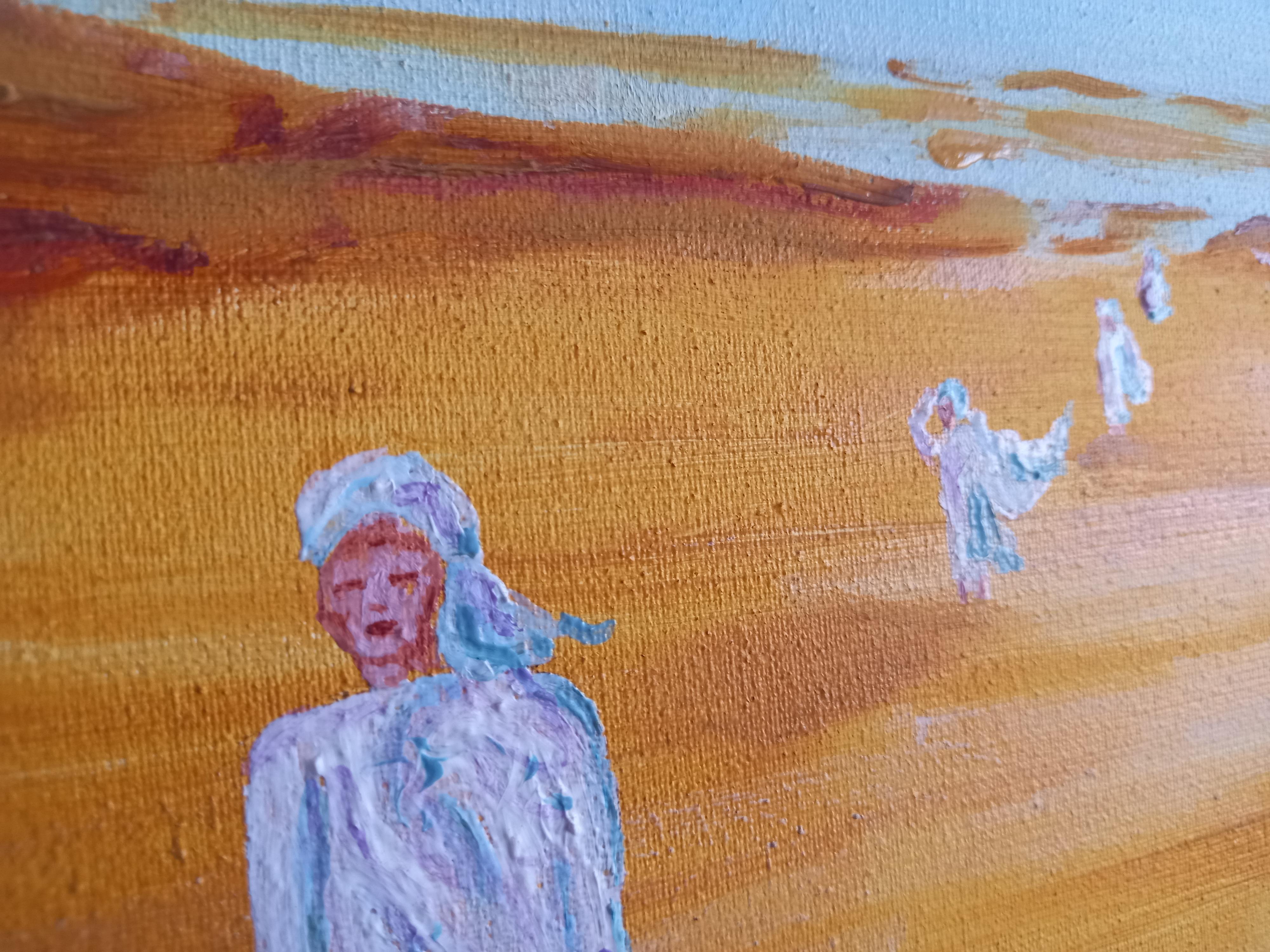 Téneré (Abstrakt), Painting, von Rachel AR