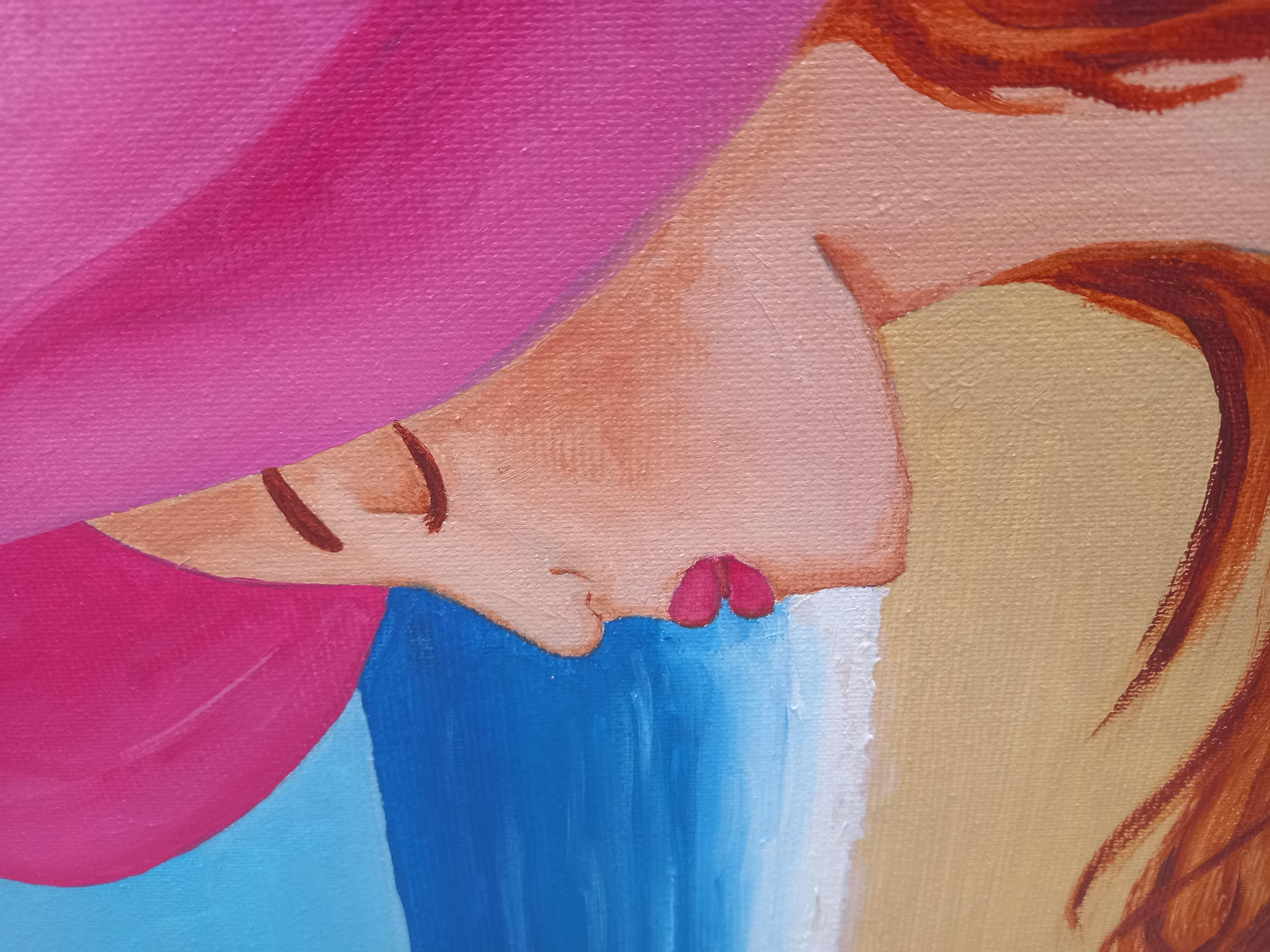 Vermouth’ s Brunch - Abstract Painting by Rachel AR