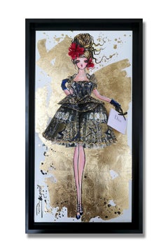 DIOR HOMMAGE - 3D Sculpture and painting on wood
