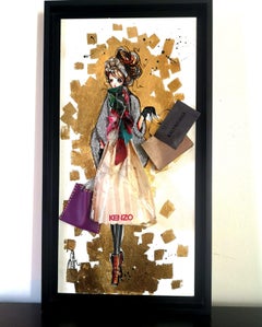 KENZO HOMMAGE - 3D Sculpture and painting on wood