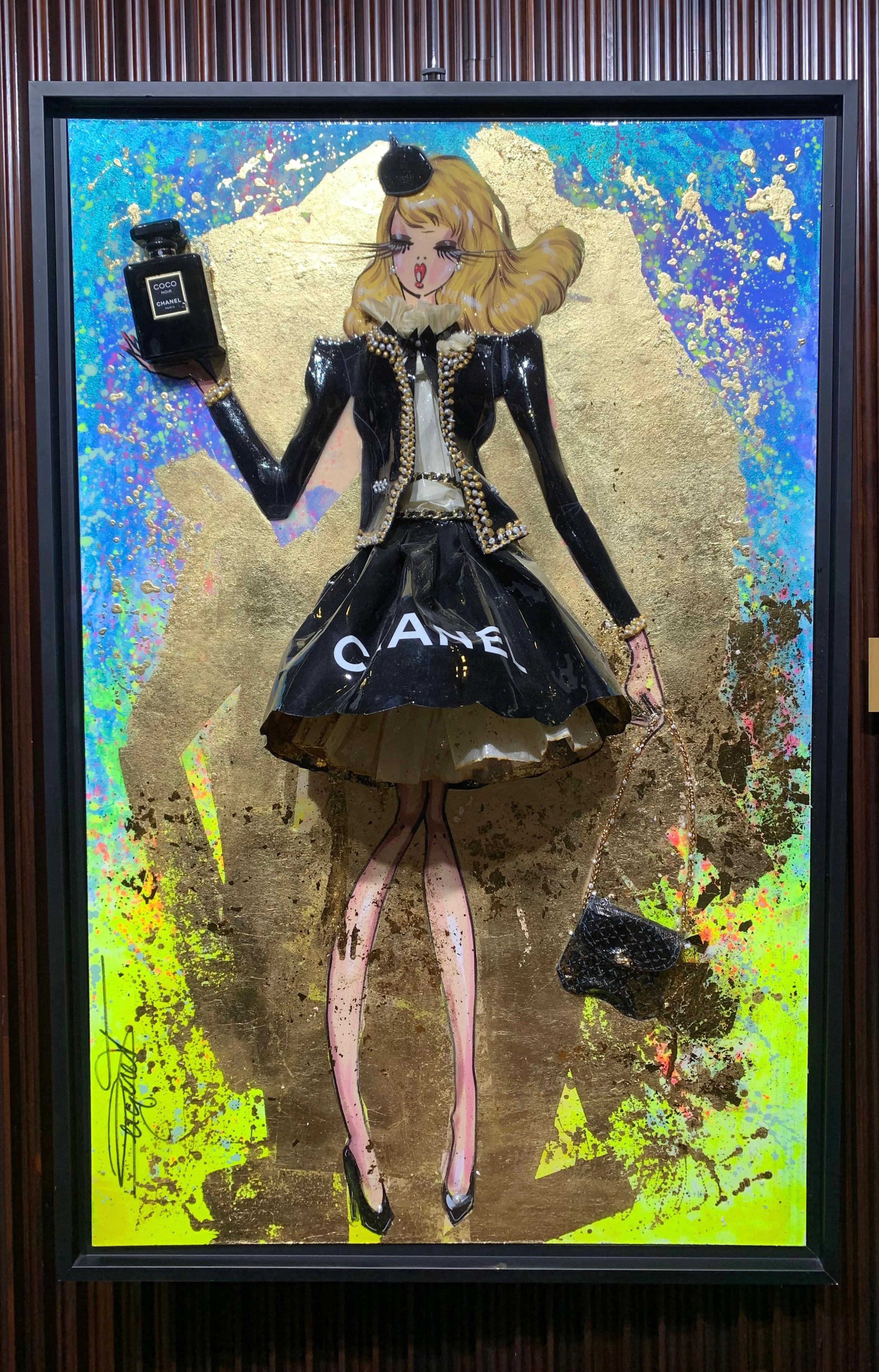 RACHEL B - Bambola media, Tributo CH - Mixed Media Art Pop Art di RACHEL BERGERET