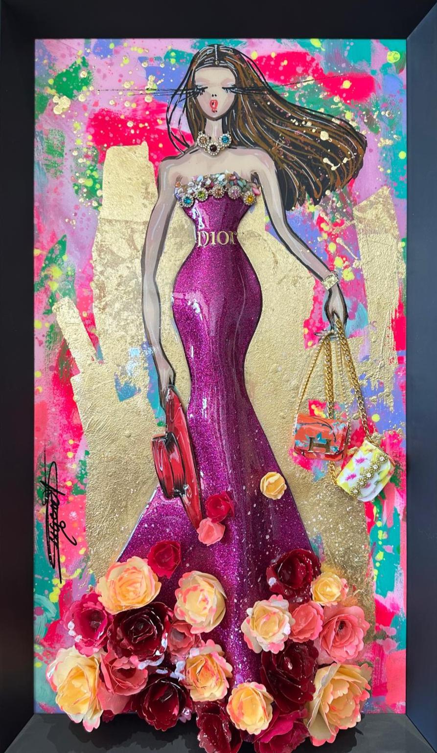 RACHEL B - Baby Doll 2025, CD Tribute - Mixed Media Art de RACHEL BERGERET