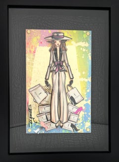 RACHEL BERGERET- XS Muñeca de papel nº 30, Homenaje a YSL