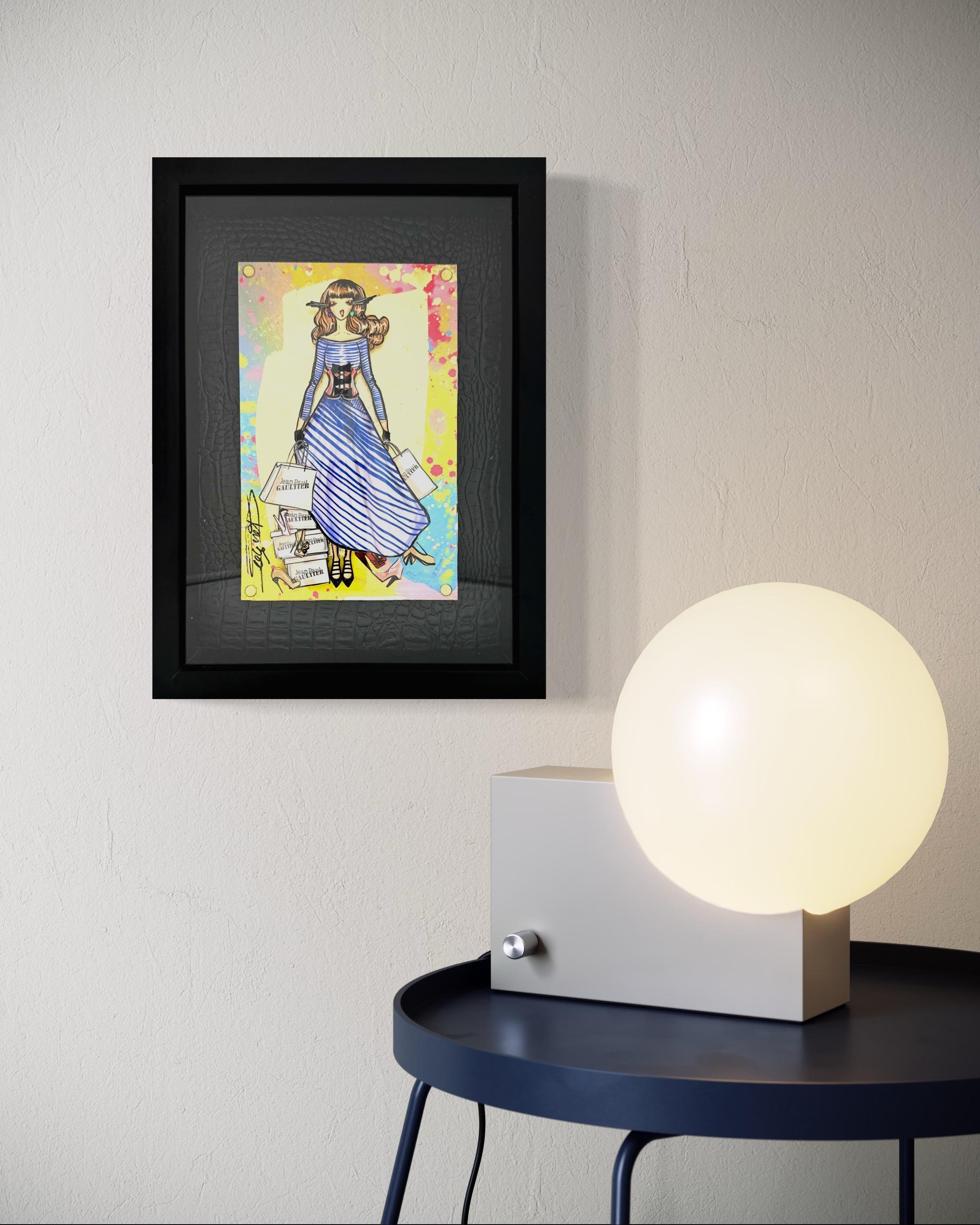 Rachel, stylist by trade, created her heroine more than 10 years ago. We call it ''La Parisienne'': The wavy hair, the dominance of gold by Gustav Klimt, the audacity of Toulouse Lautrec and the modernity of Edmond Kiraz have greatly influenced