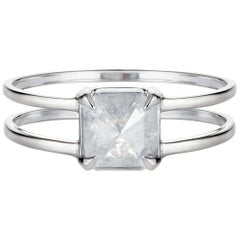 Rachel Boston 18 karat White Gold Grey Diamond Engagement Ring