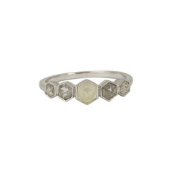 Rachel Boston 18 karat White Gold Grey Diamond Engagement Ring