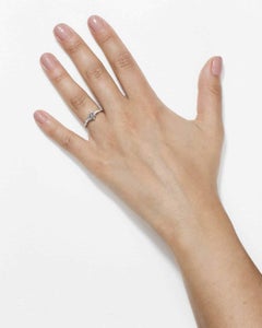 Rachel Boston 18 karat White Gold Salt and Pepper Grey Diamond Engagement Ring