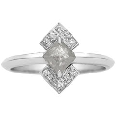Rachel Boston 18 karat White Gold Salt and Pepper Grey Diamond Engagement Ring