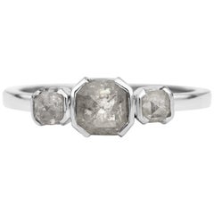 Rachel Boston 18 karat White Gold Salt and Pepper Grey Diamond Engagement Ring
