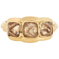 Rachel Boston 18 karat Yellow Gold Cognac Rough Diamond Engagement Ring