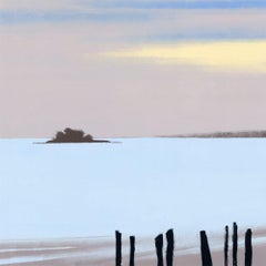 Eight Posts, landscape monotype 