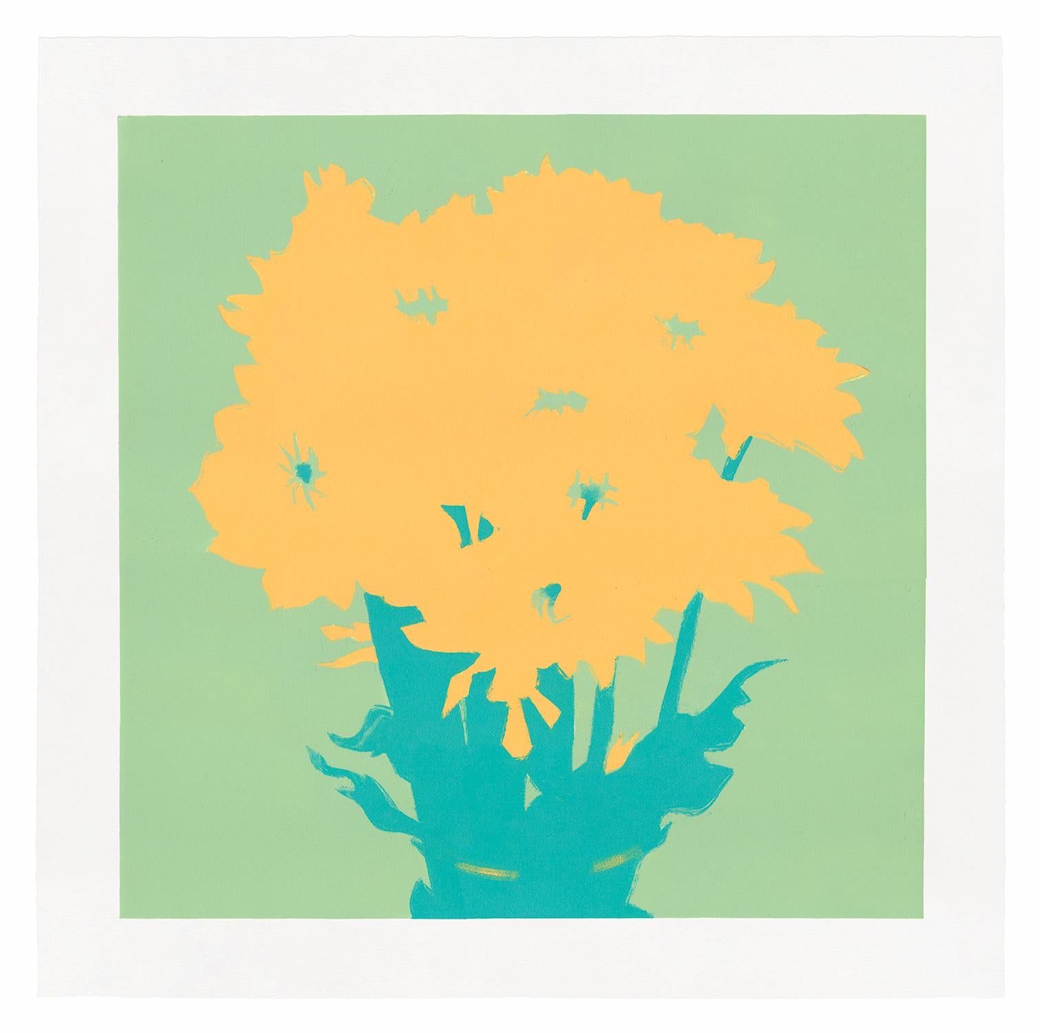 Margherite X (Foglie ricce) - Print di Rachel Burgess